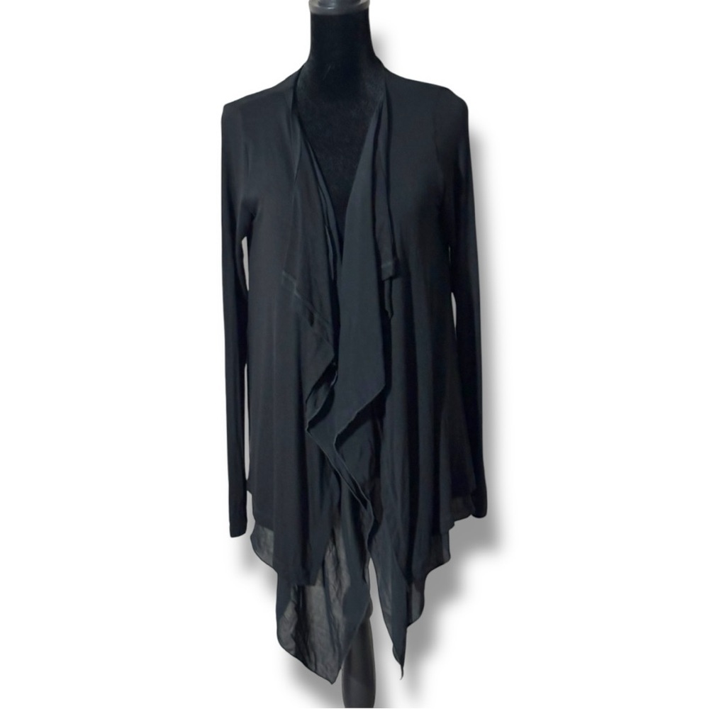 Phase Eight Black Flowy High Low with Open Relaxed Fit NWT Cardigan